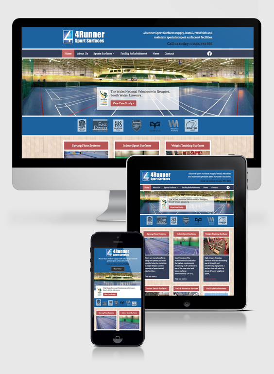 New Responsive Website for 4Runner Sports Surfaces