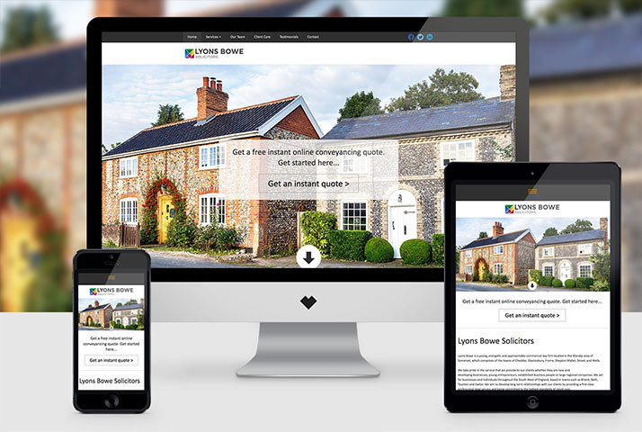 WordPress website for Lyons Bowe