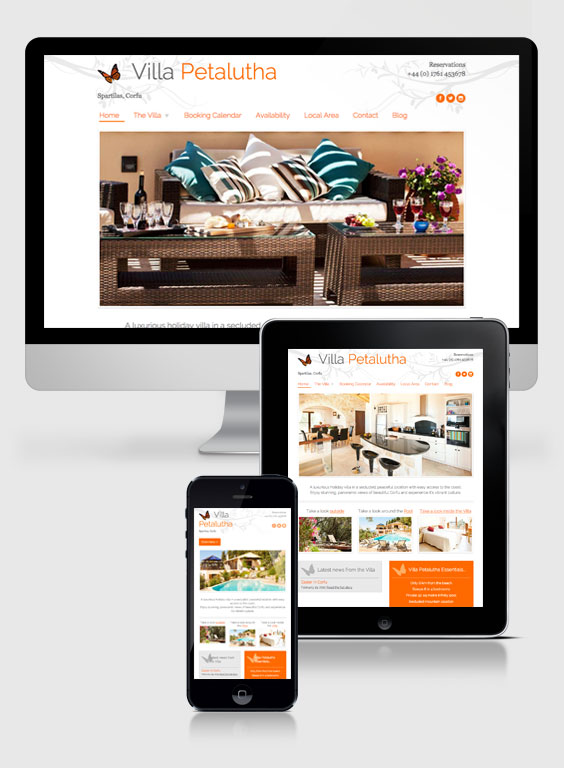 Villa Petalutha Responsive Website