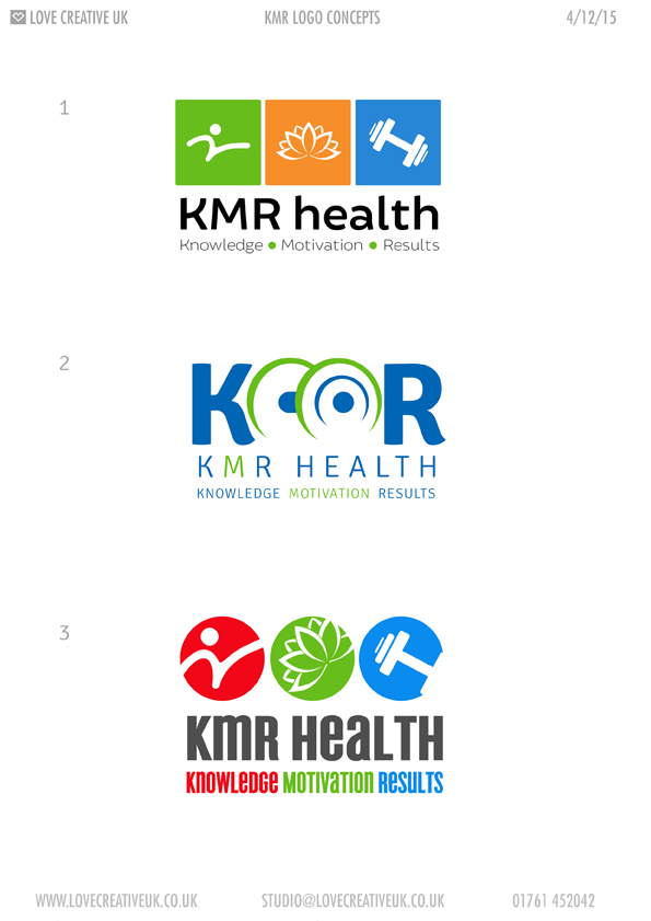 KMR logo concepts