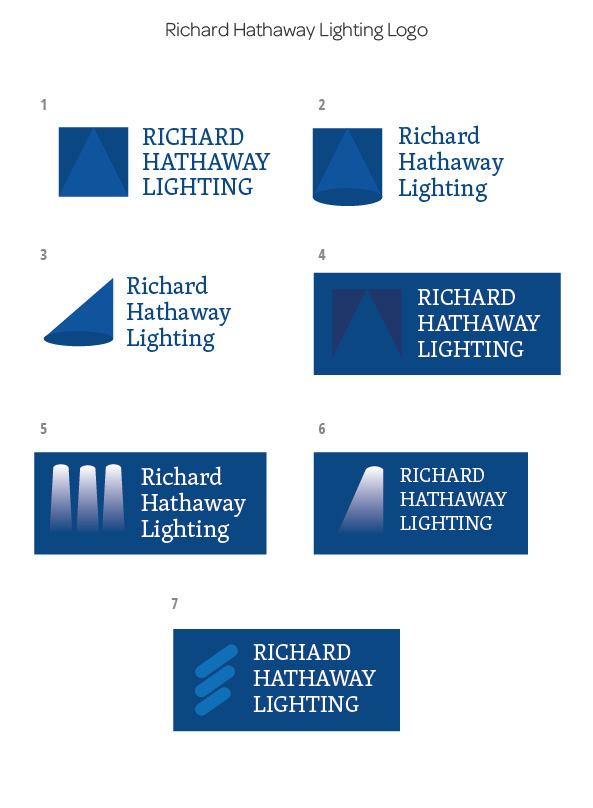 Richard Hathaway Lighting logo with shadow effect