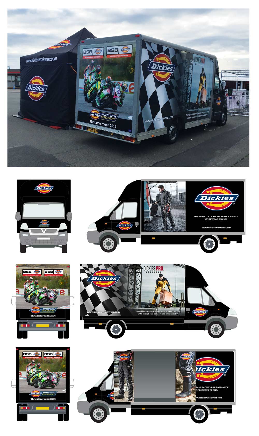 Dickies Workwear custom van graphics