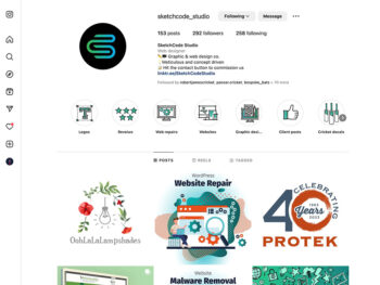 The SketchCode Studio Instagram Feed