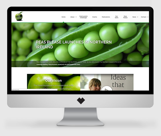 Food Foundation WordPress Website Management: Homepage