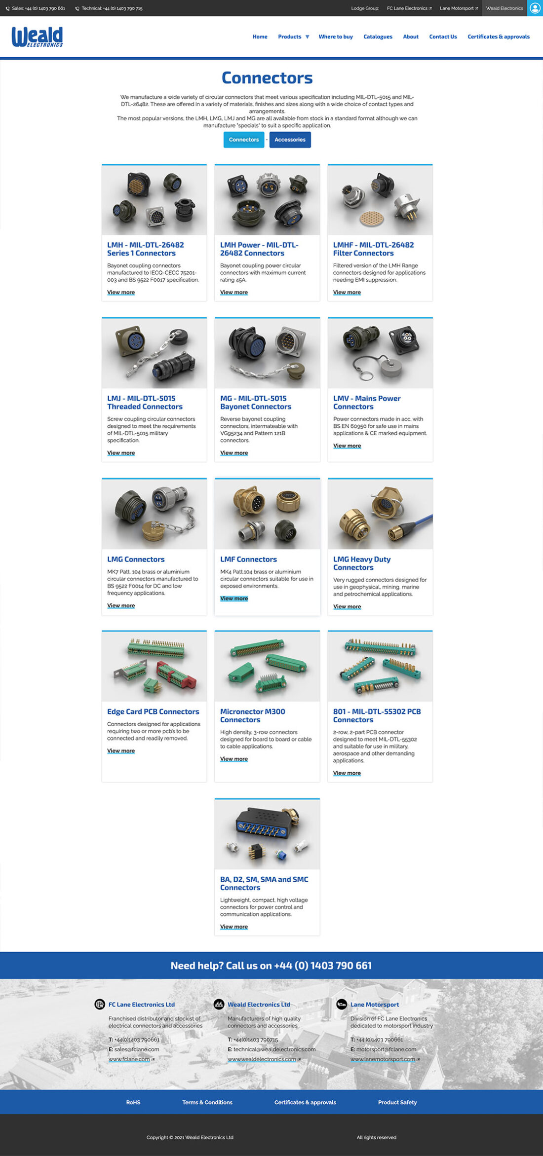 Weald Electronics Product Page visual
