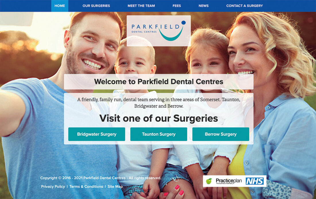 Parkfield Dental WordPress Website