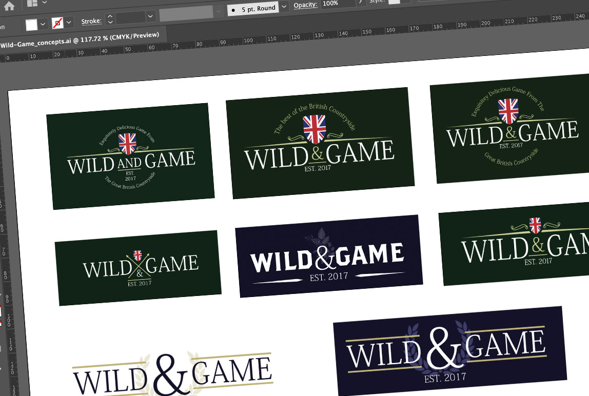 Wild And Game Logo Concepts