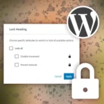 lock blocks in WordPress